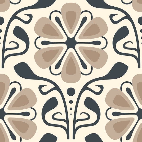 Classic Daisy Charm in Beige - S