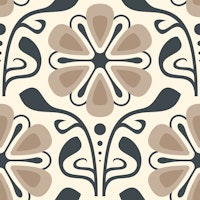 Classic Daisy Charm in Beige - L tapety