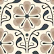 Classic Daisy Charm in Beige - L