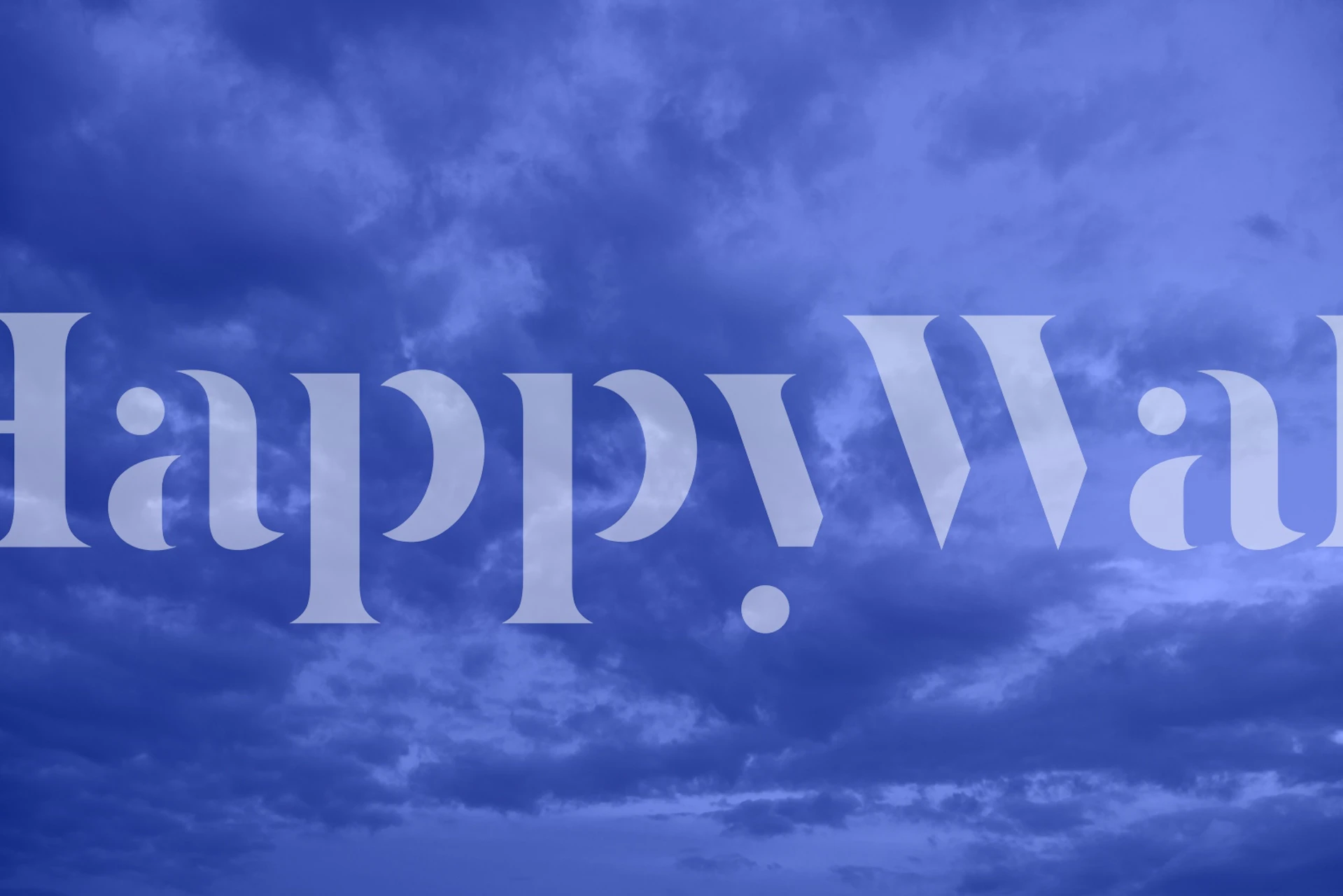 Dreamy clouds wallpaper in a room