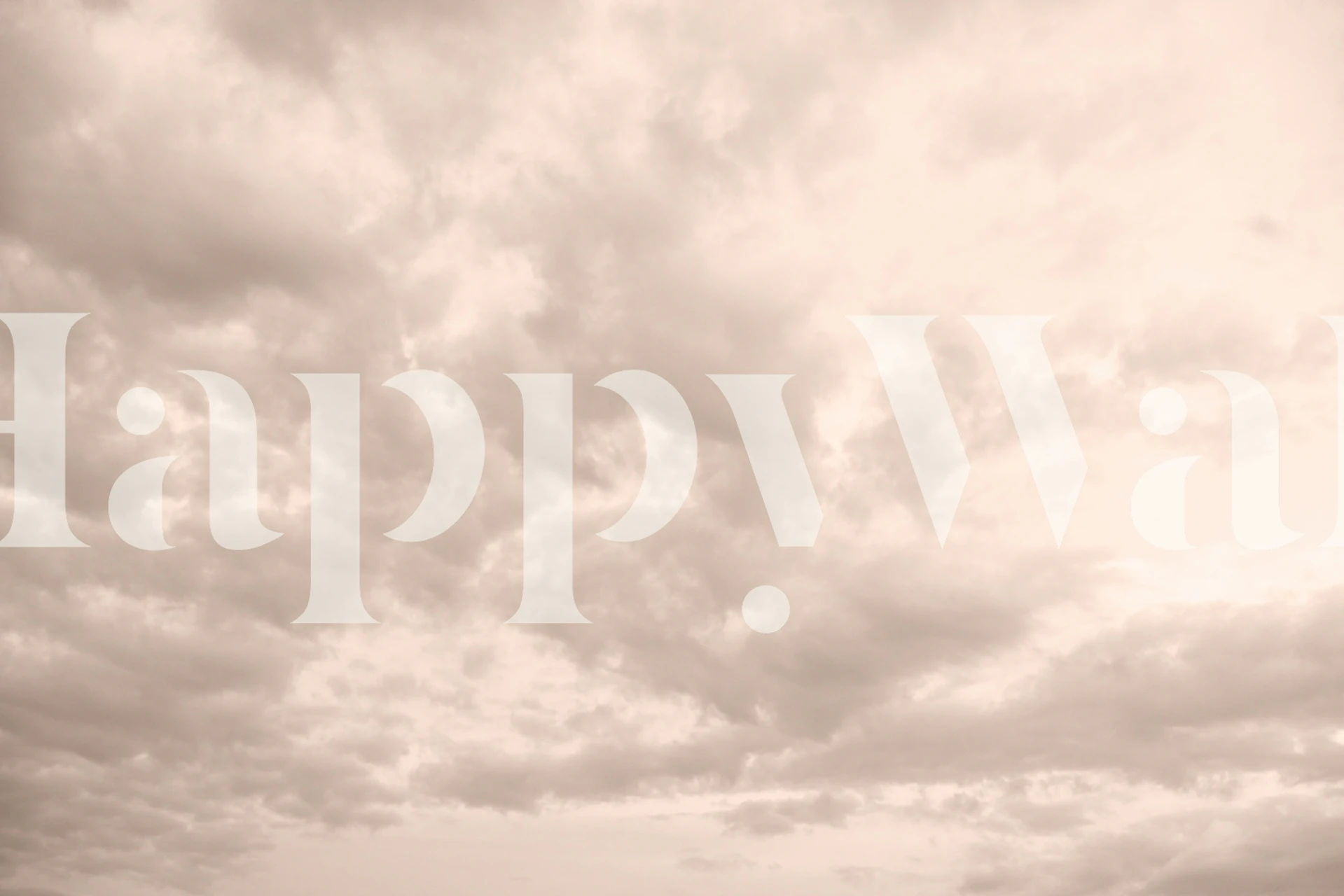 Dreamy Clouds 18 - Caribbean Sunset wallpaper in room