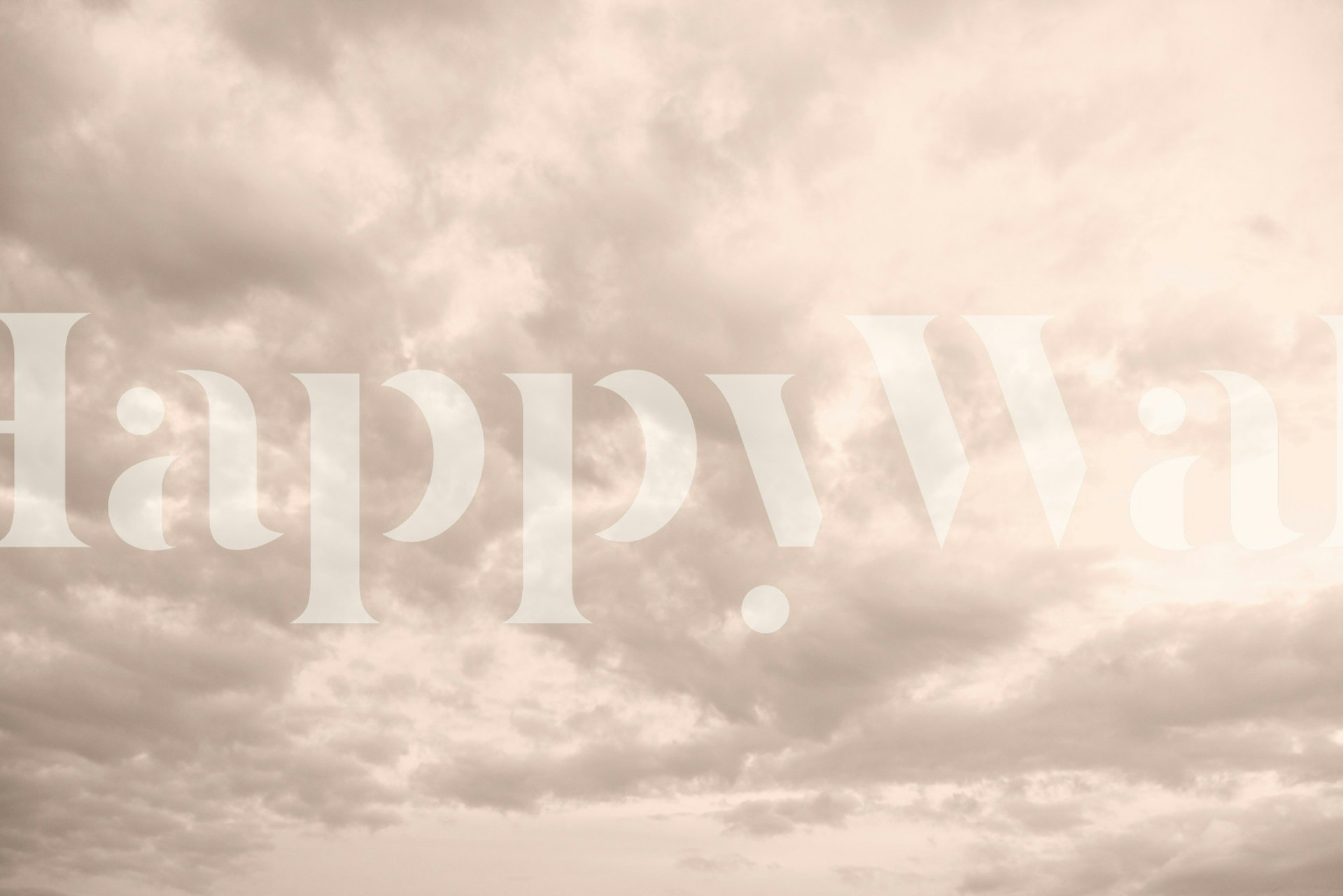 Dreamy Clouds 18 - Caribbean Sunset wallpaper in room