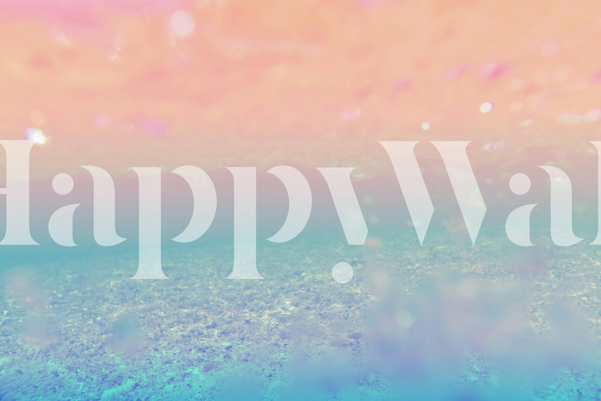 Ocean Mermaid Sea Sparkles Dream tapet i et værelse