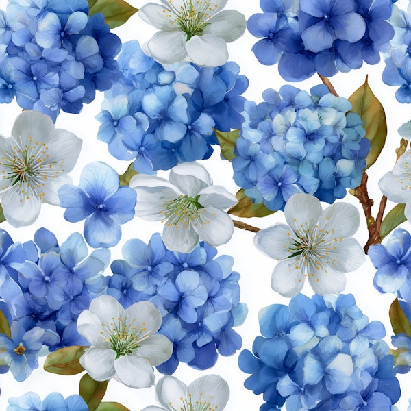 Hydrangea and Cherry Bloom