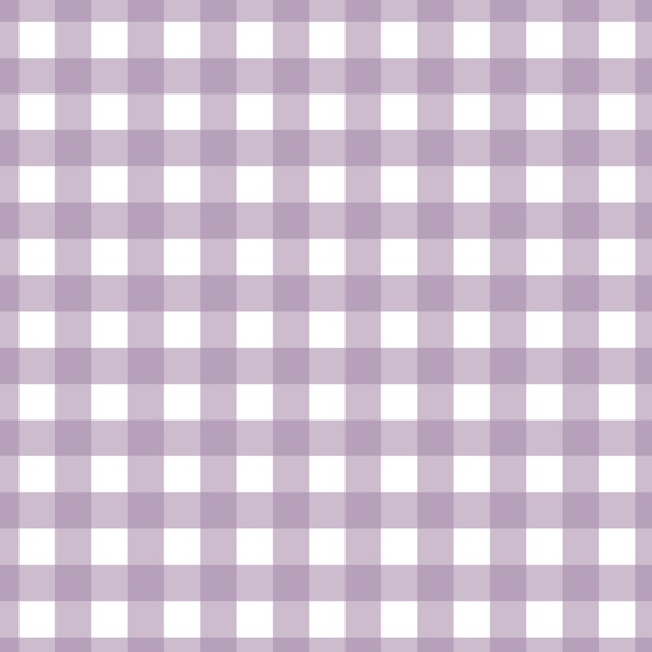 Gingham - lavender purple on white - medium