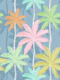 Retro Palm Springs Chic on blue