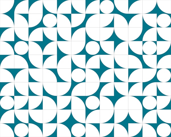 Geometric Blue Circles