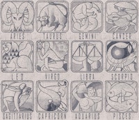 Astrology Chalkboard Art 03 ταπετσαρία