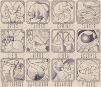 Astrology Chalkboard Art 04 ταπετσαρία