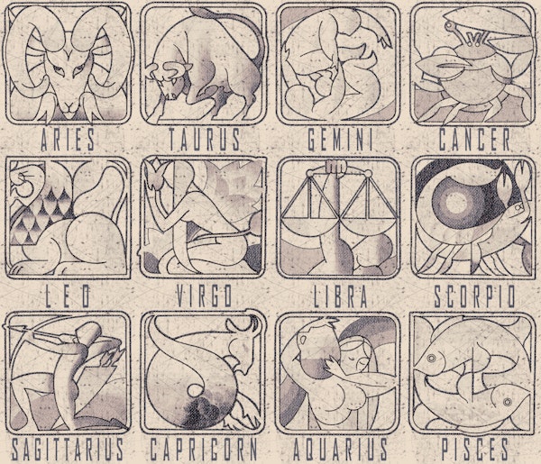 Astrology Chalkboard Art 04