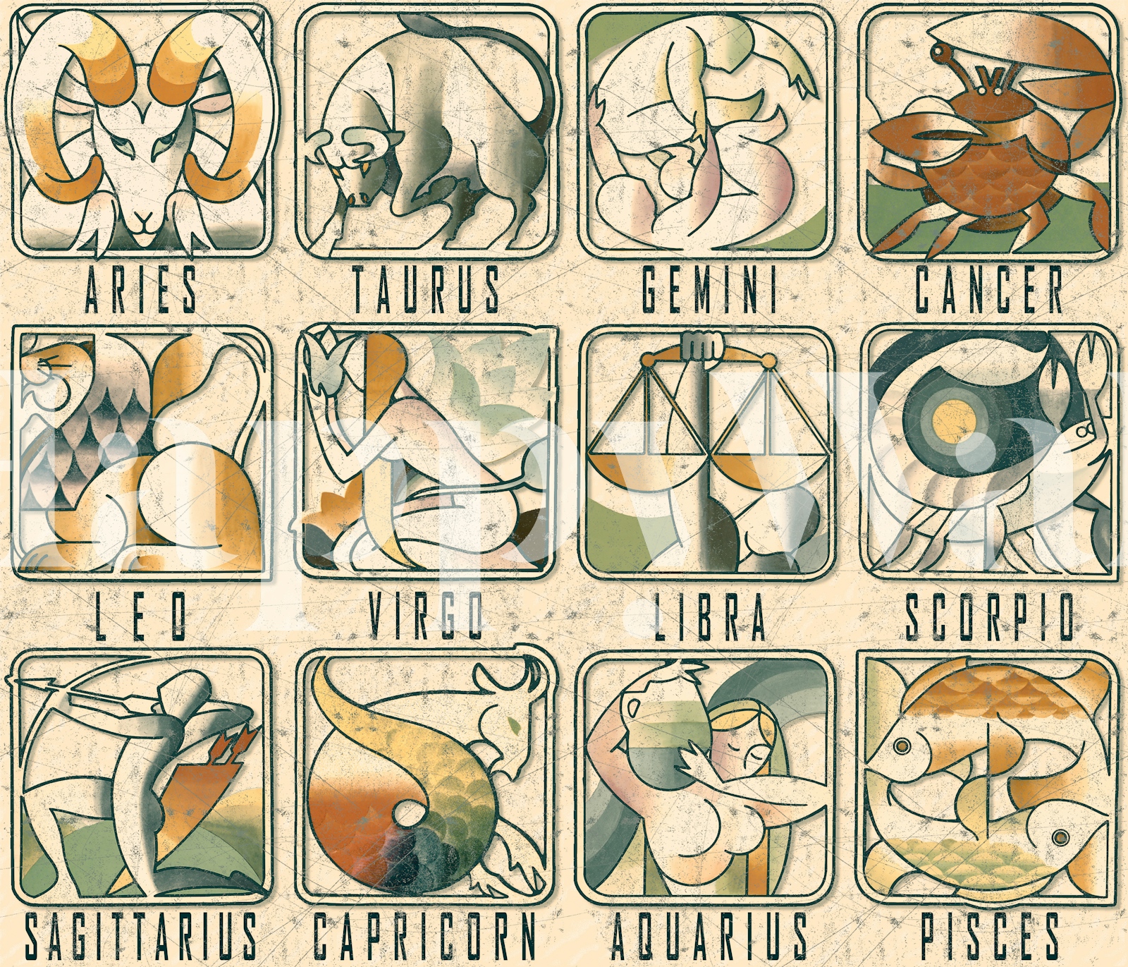 Astrology Zodiac Sign Wallpaper Art