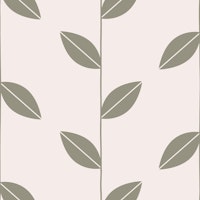 Leaf Elegance Moody Green Beige carta da parati