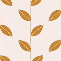 Leaf Elegance Gold Yellow Beige carta da parati