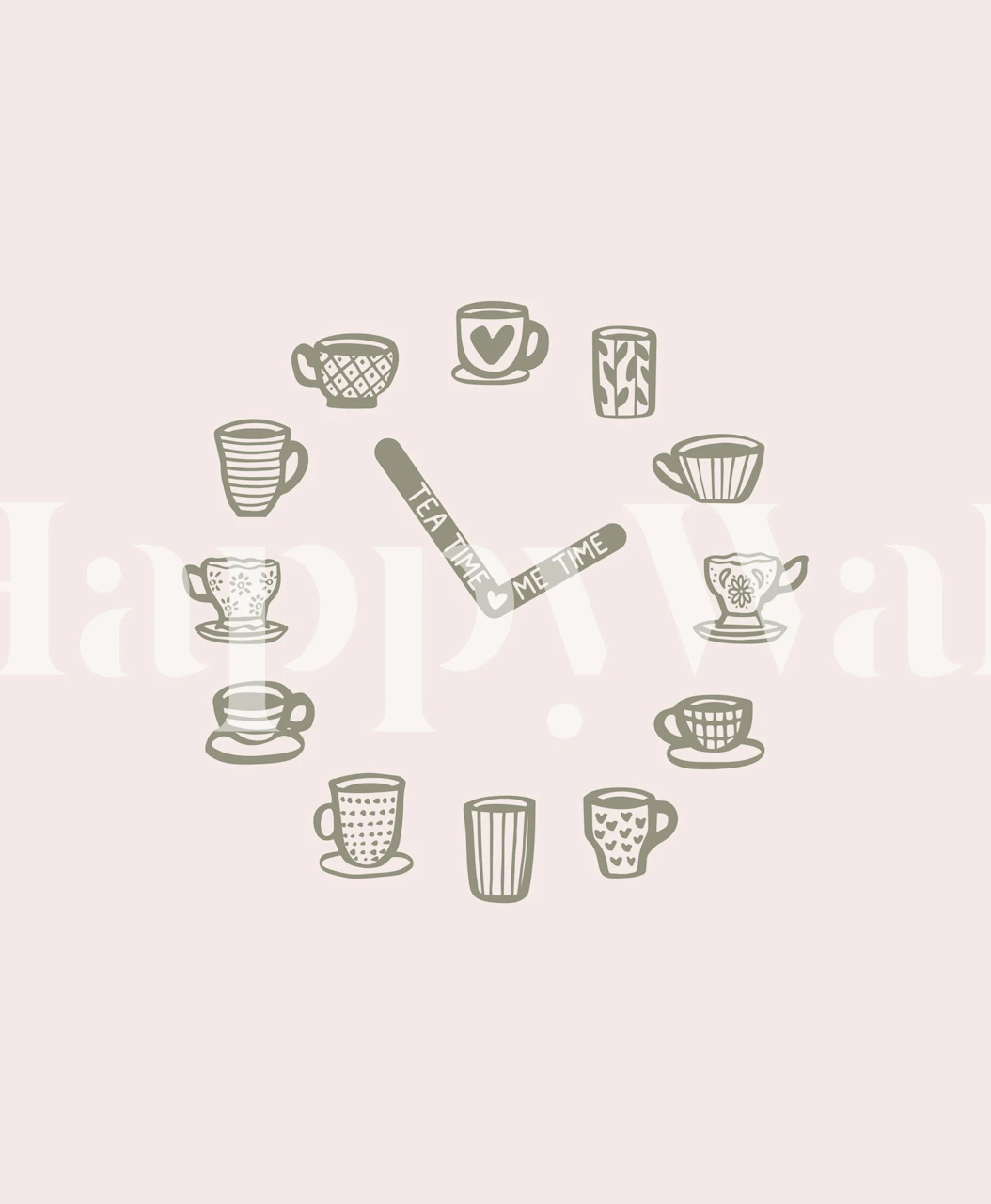 Tea Lovers Time Me Time wallpaper with tea cups