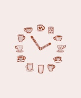 Coffee Time Delight Coffee O'Clock tapete