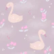 Pretty Swans - Dark Background