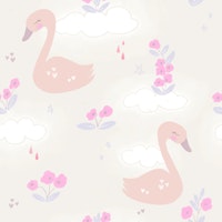 Pretty Swans - Light Background tapeta