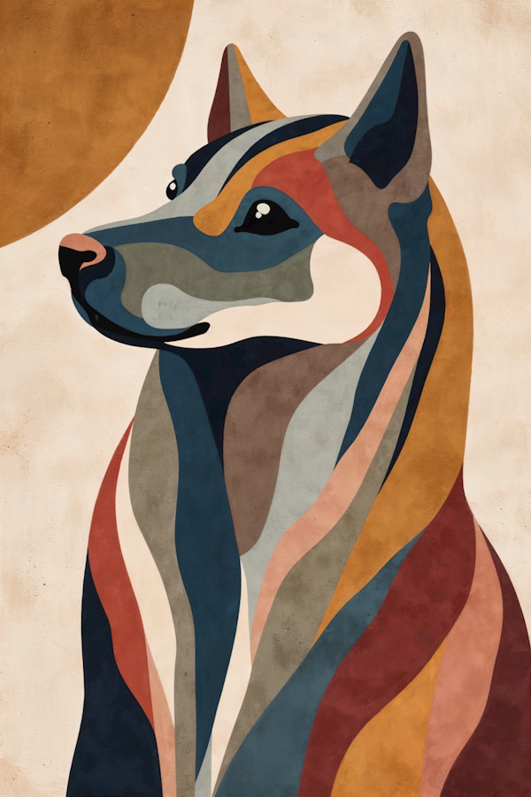 Abstract Dog Design