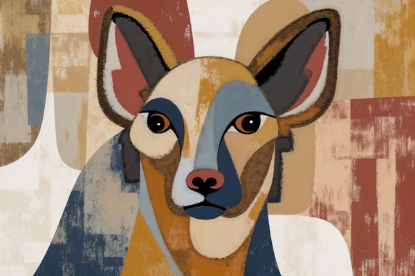 Abstract Canine Art