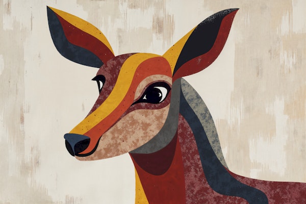 Modern Artistic Deer Design
