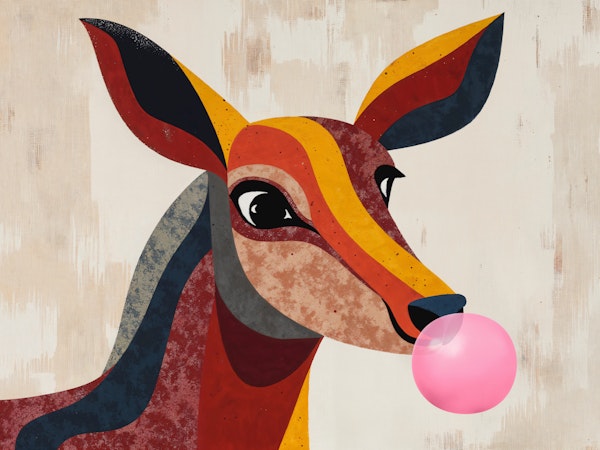 Modern Artistic Deer Design