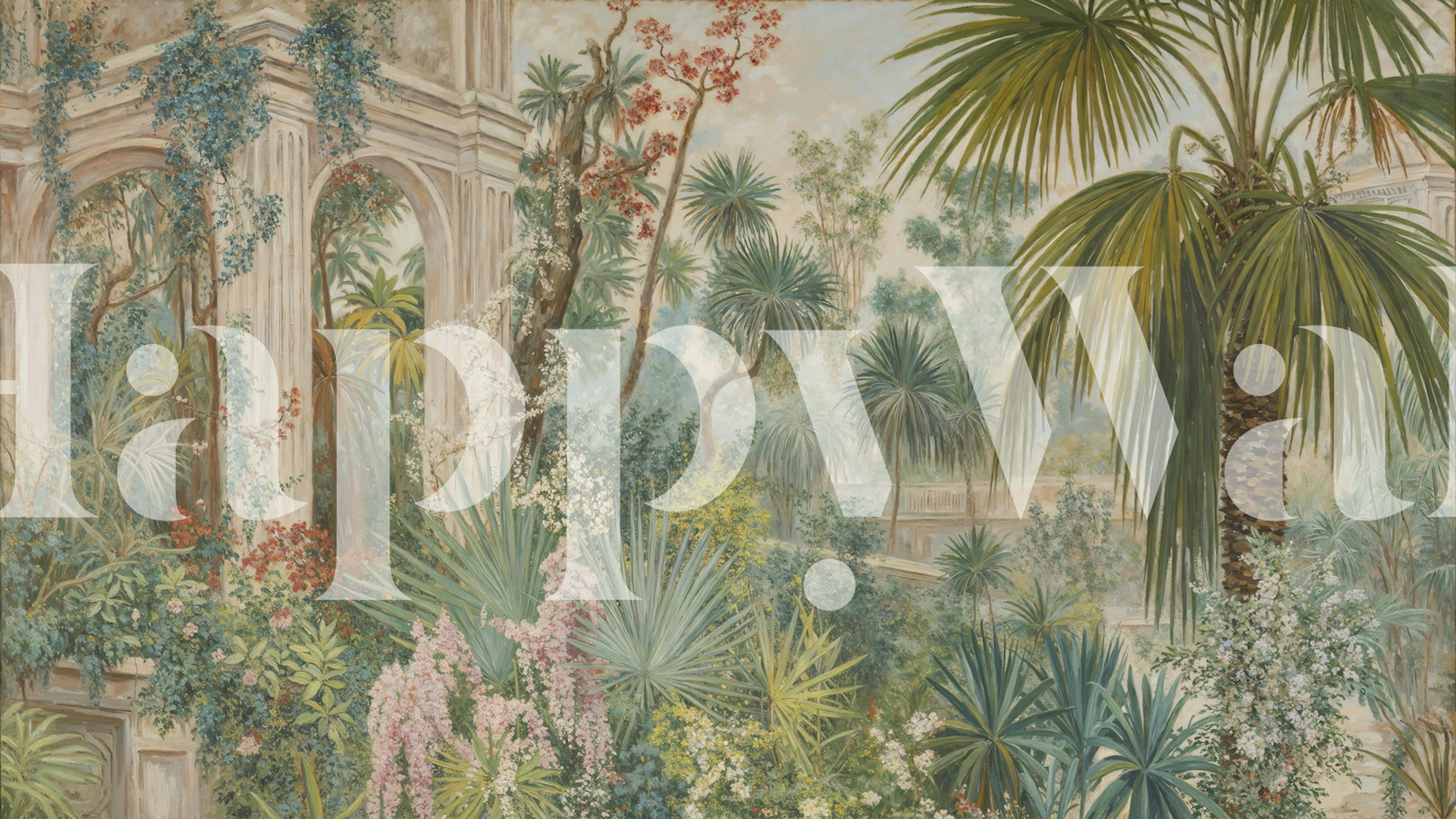 Exotic Jungle Sanctuary tapetti huoneasetelmassa