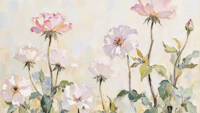 Peony Meadow Dream tapet