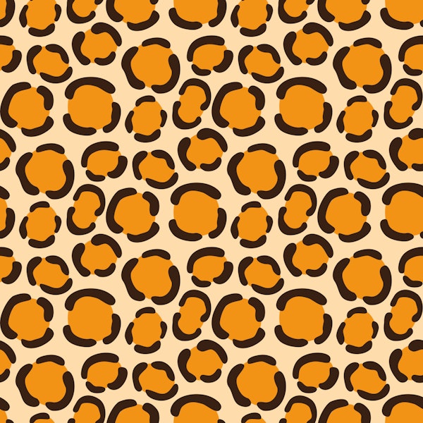 Bold Leopard Spots Orange