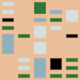Modernist Cubist Peach Small Equalizer