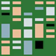 Modernist Cubist Green Small Equalizer