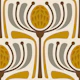 Mid-Century Modern Bloom in Yellow - L