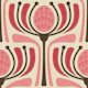 Mid-Century Modern Bloom in Pink - S