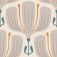 Bold Floral Essence in Beige - S