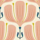Bold Floral Essence in Peach - L