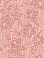 Peonies and stripes in pink ταπετσαρία