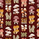 Mille champignons in burgundy