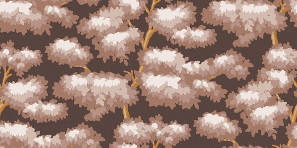 Foliage trees in brown