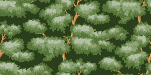 Foliage trees in green