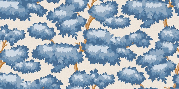 Foliage trees in blue