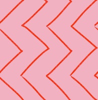 Small Zigzag Stripes in Pink and Red Handmade ταπετσαρία