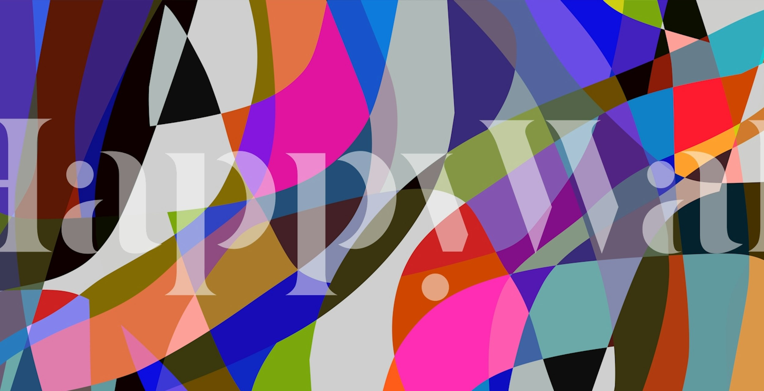 Ταπετσαρία Vibrant Modern Art Flow σε ένα δωμάτιο