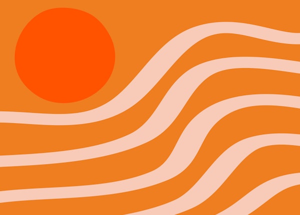 Desert Sunrise in Orange