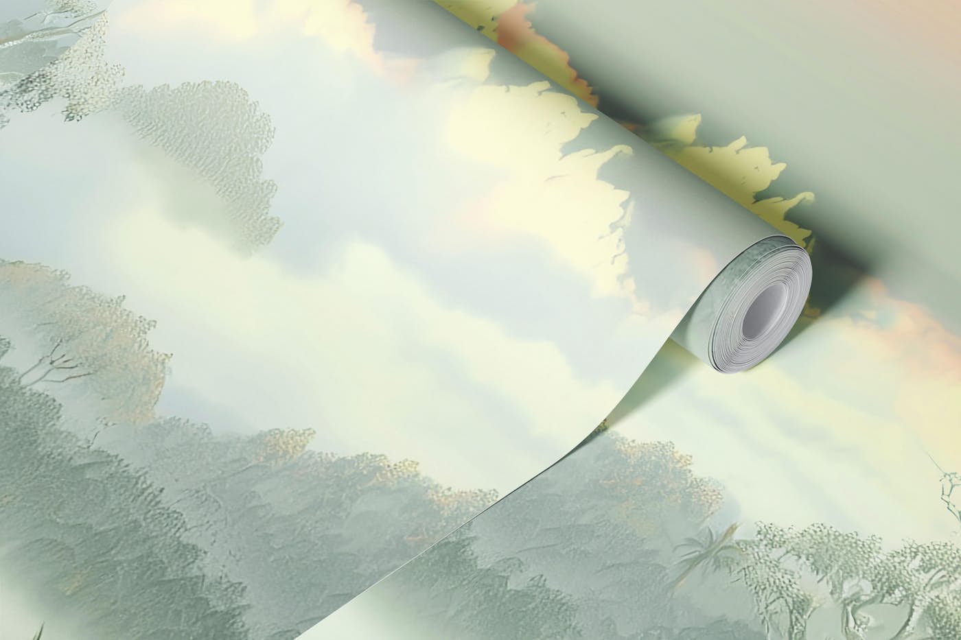 Dreamy Tropical Scene wallpaper roll