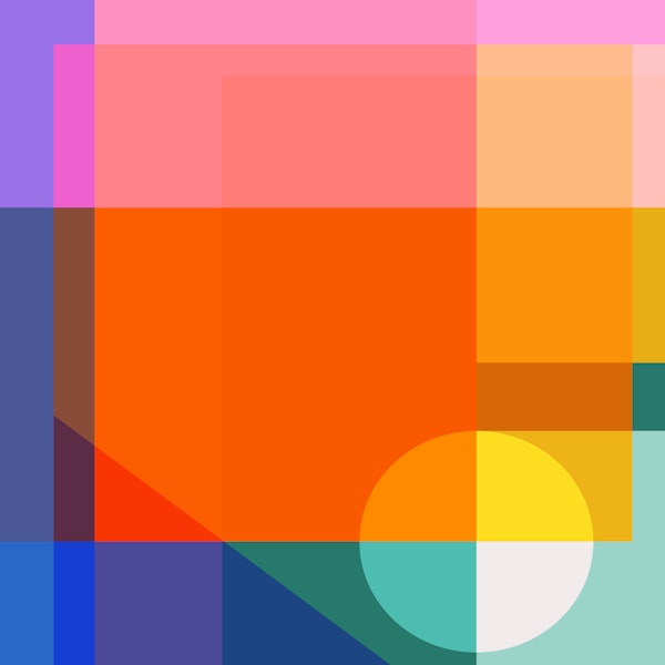 Colorblock Modern Geometric Abstract