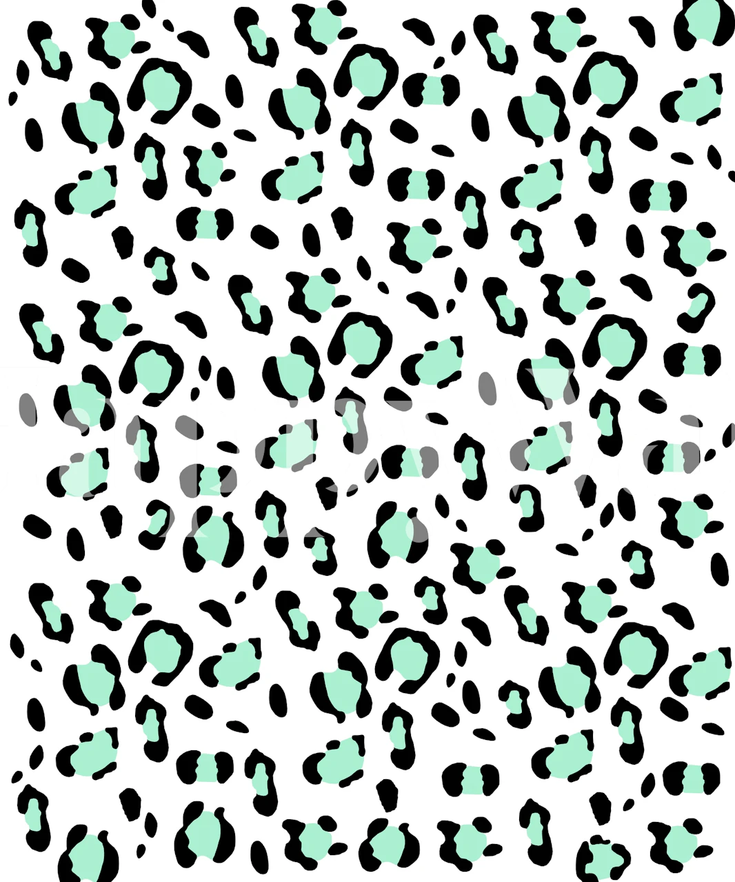 Leopard print wallpaper in a stylish room