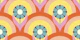 Jumbo retro maximalist floral rainbow