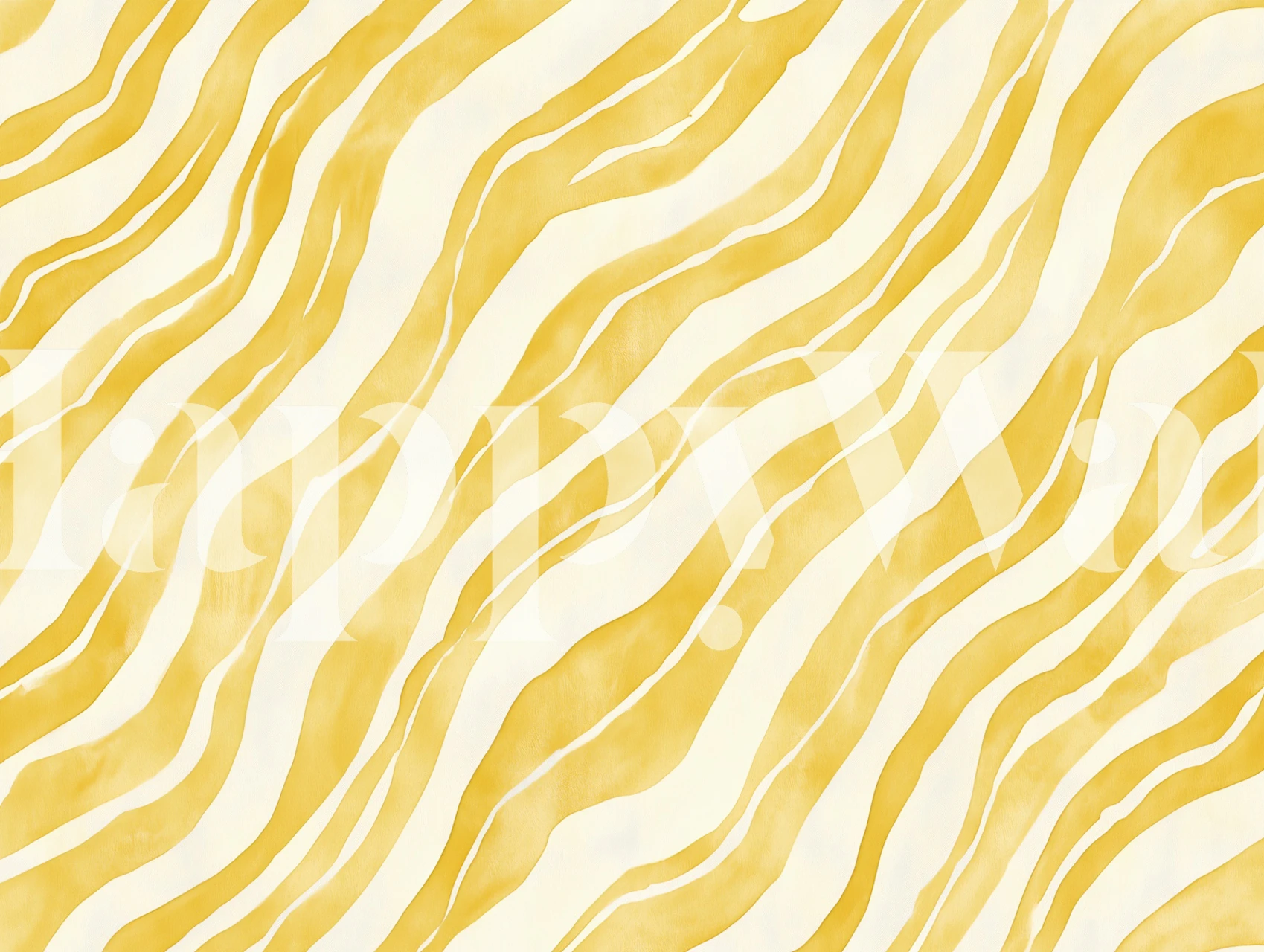 Abstract yellow waves design wallpaper