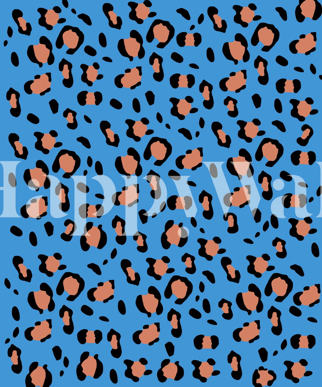 Leopard animal print tapet i et rom