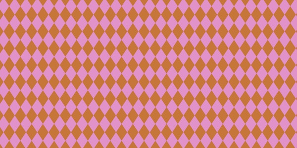 Bold Harlequin Losanges - Pink and Orange