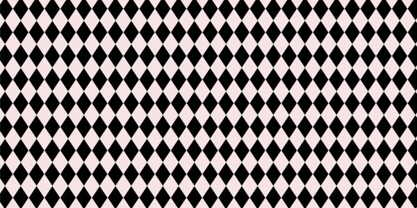 Bold Harlequin Losanges - Black and White